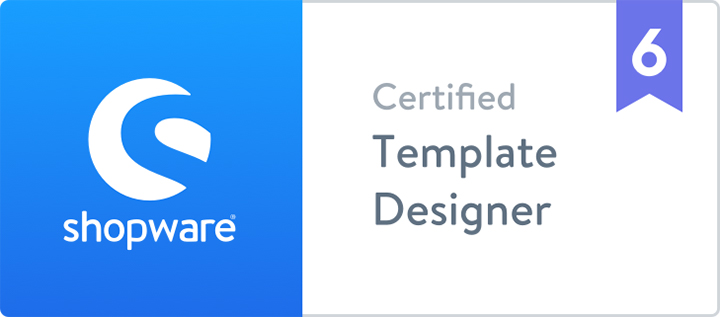 Zertifikat Shopware 6 | Certified Template Designer | hmmh Zertifikat Shopware 6 | Certified Template Designer | hmmh